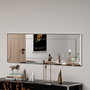 Hanah Home Espejo Vestidor Blanco 40x120 cm de MDF, Espejo de Tocador para Dormitorio o Salón con Fijación a Pared